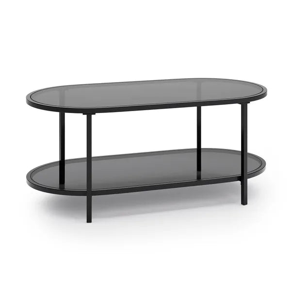 Black Oval Coffee Table