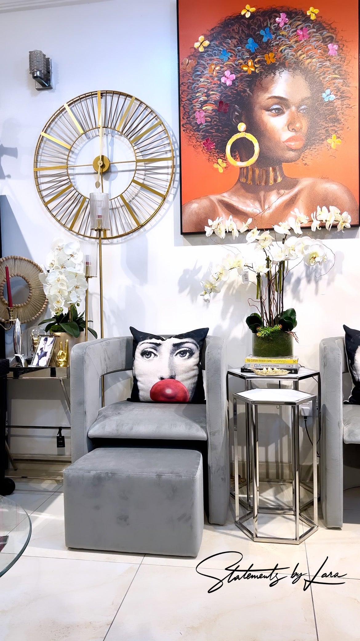 Blair Accent Chair & Footstool
