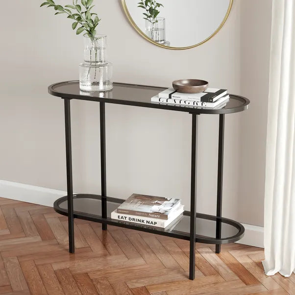 Stylish Black Console Table