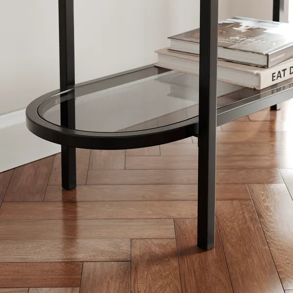 Stylish Black Console Table