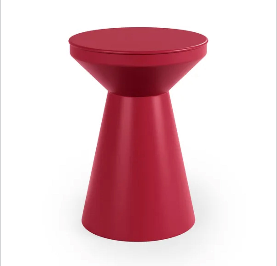 Rhubarb Metal Side Table