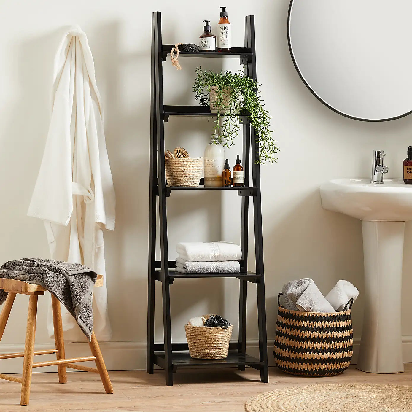 Five Shelf Display Ladder
