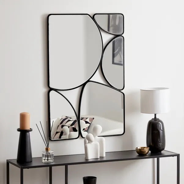 Multi Pebble Rectangular Wall Mirror