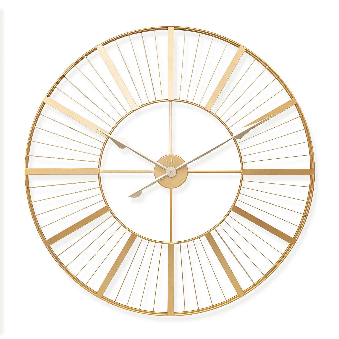 Actin Round Gold Wallclock