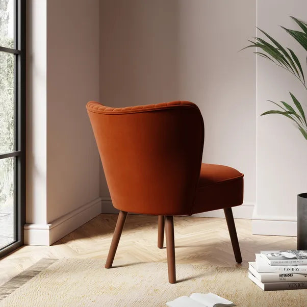 Burnt Orange Cocktail Chair