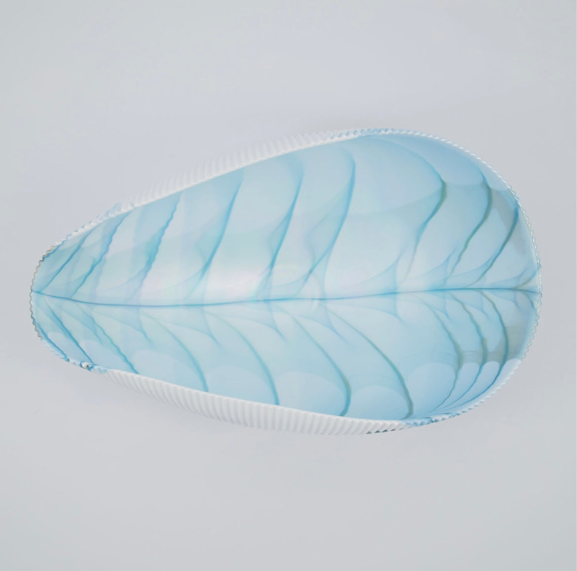 Ocean Blue Shell Decorative Vase