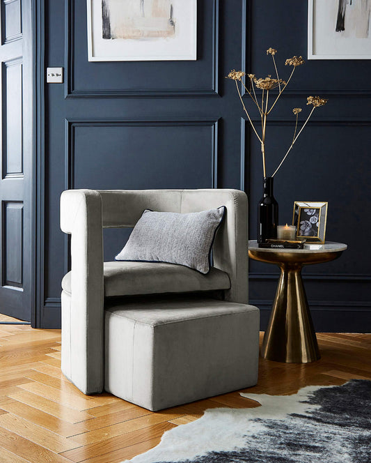 Blair Accent Chair & Footstool