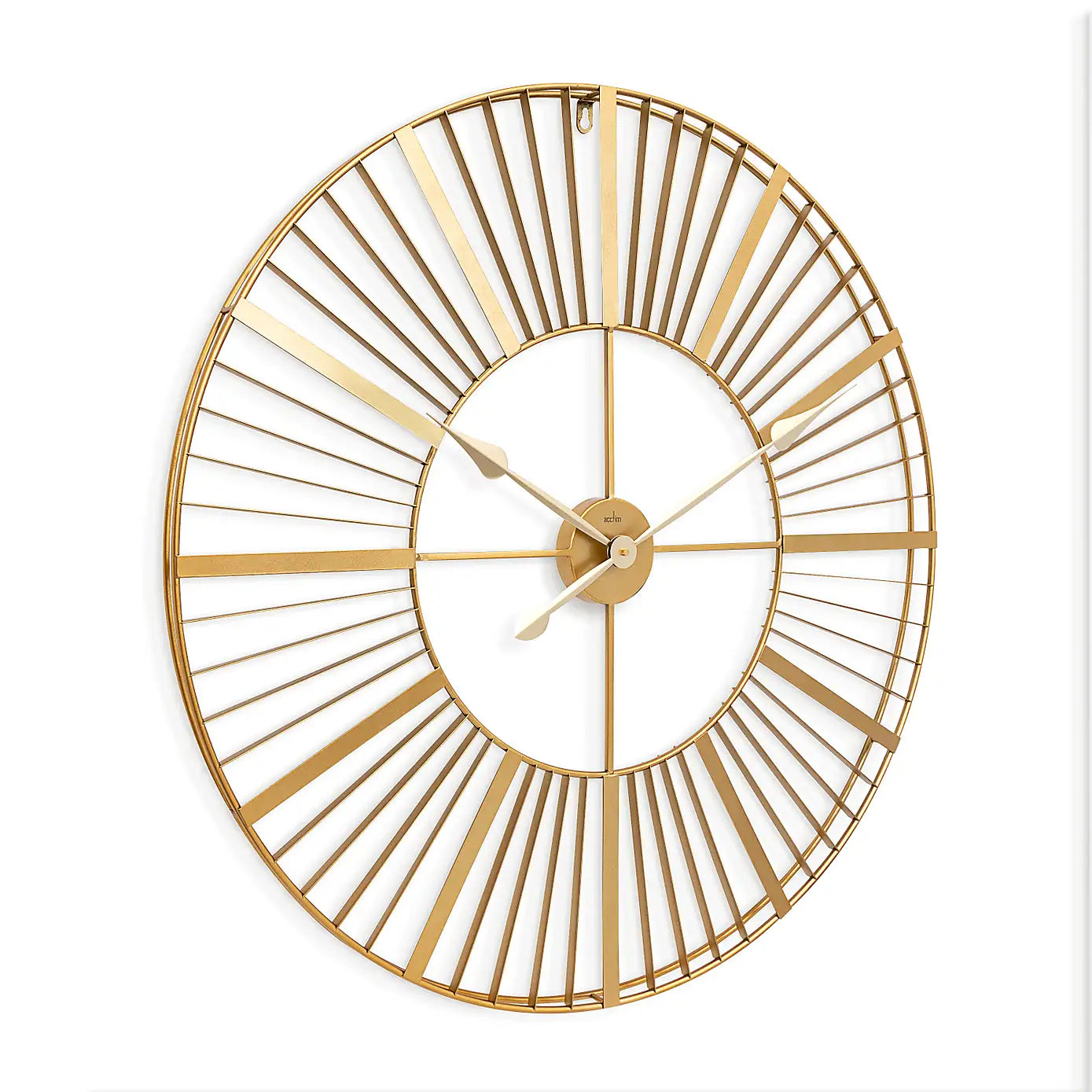 Actin Round Gold Wallclock