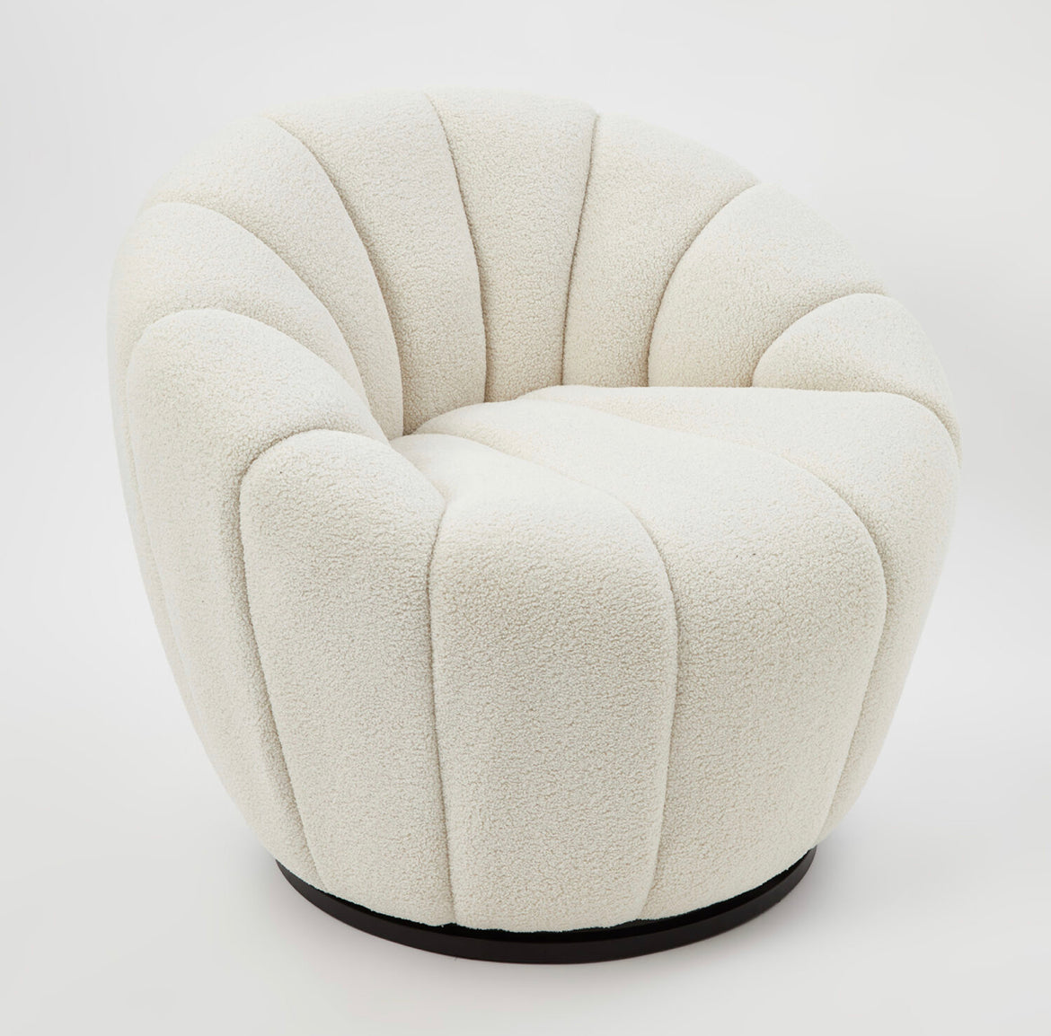Cream Boucle Armchair