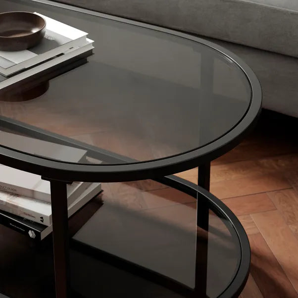 Black Oval Coffee Table