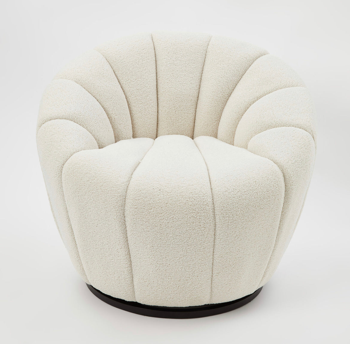 Cream Boucle Armchair