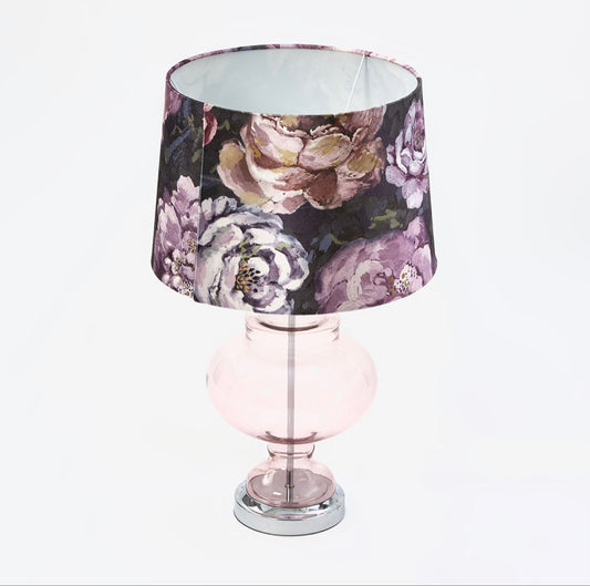 Pink Floral Table Lamp