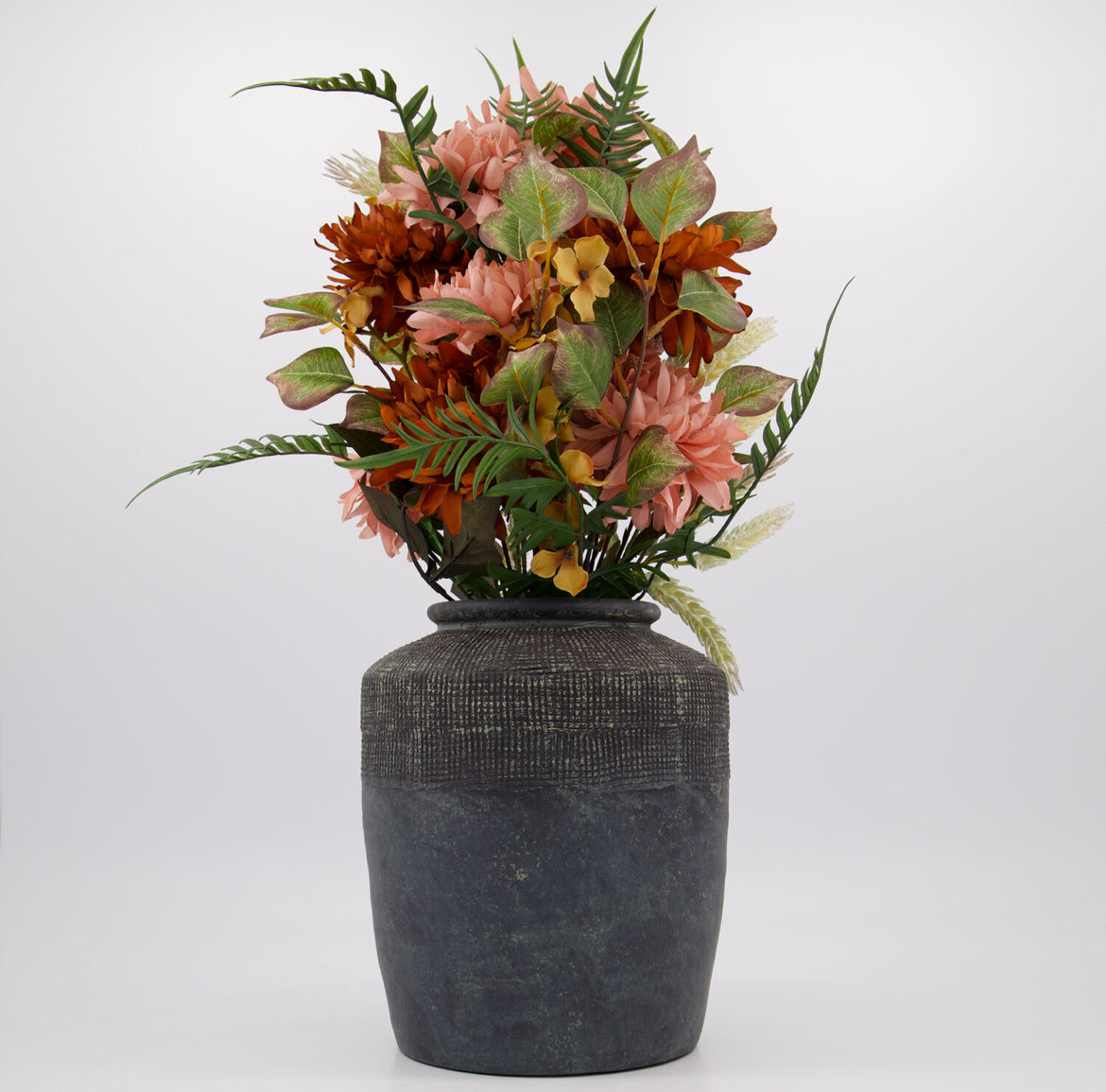 Decorative Florals in Black Vase