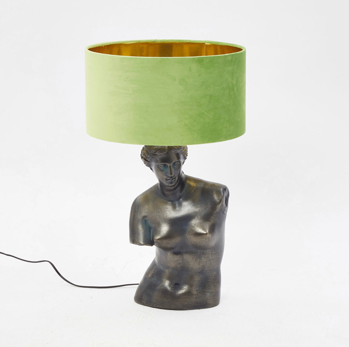 Green Greek Goddess Table Lamp