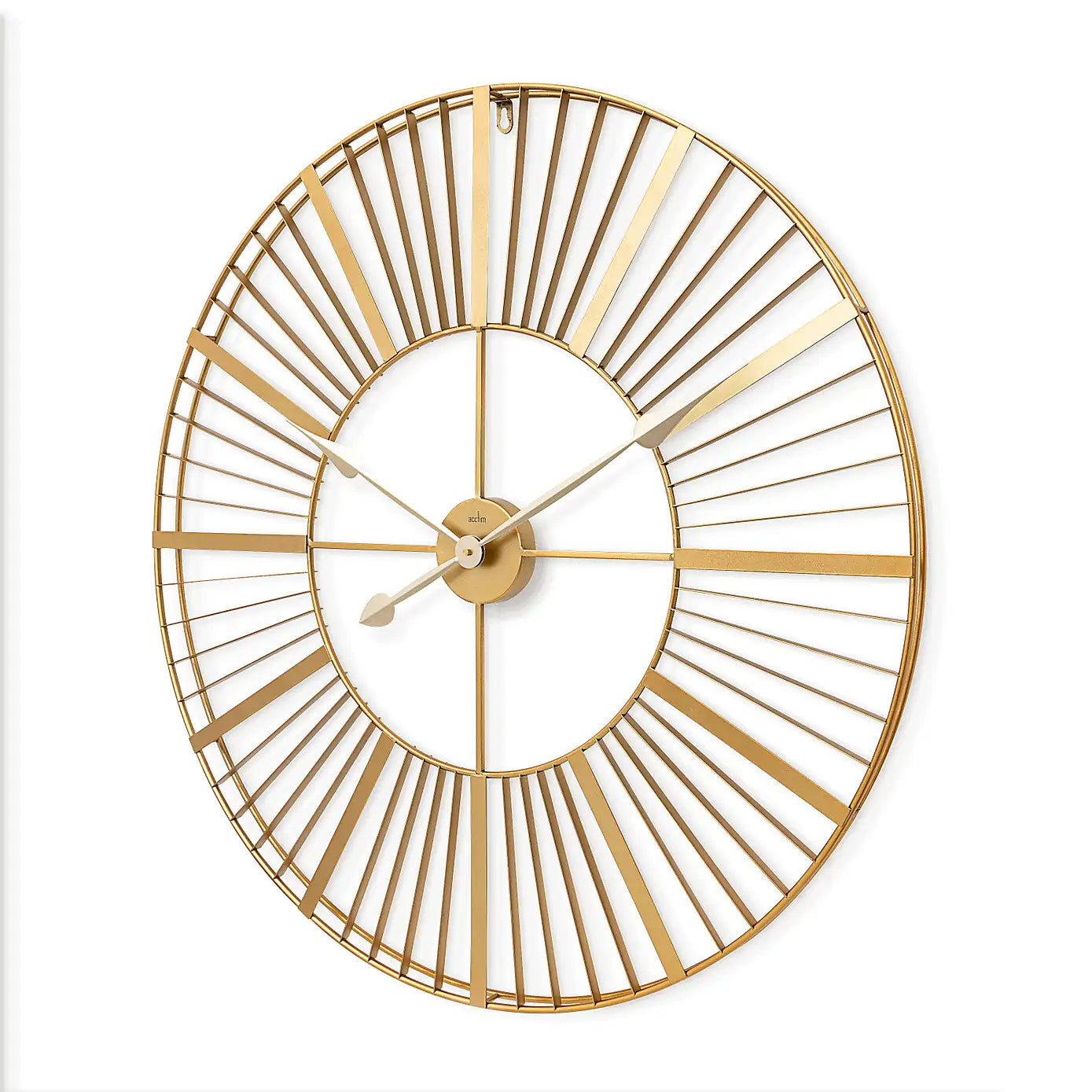 Actin Round Gold Wallclock