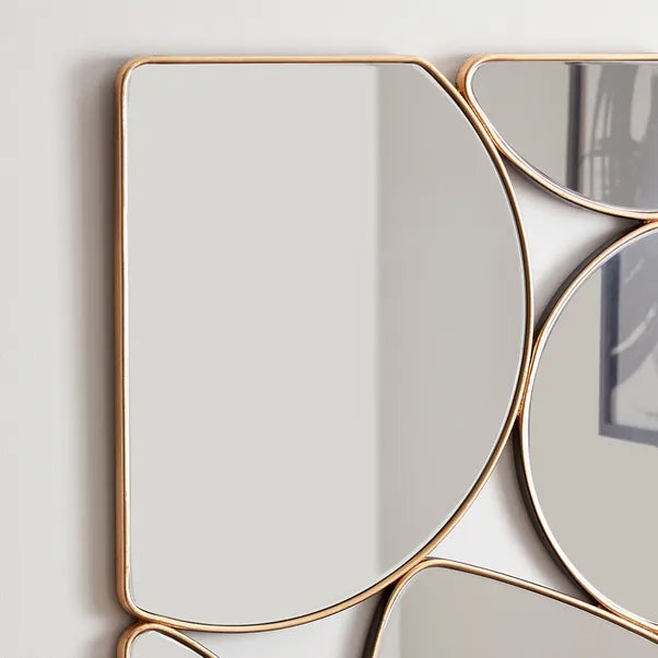 Multi Pebble Rectangular Wall Mirror