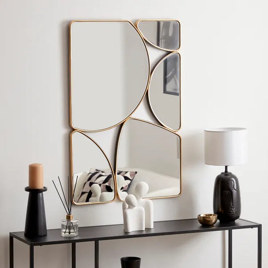 Multi Pebble Rectangular Wall Mirror