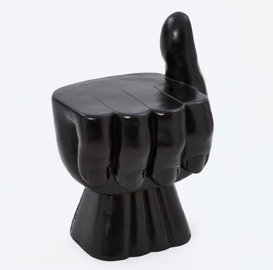 Accent Black Side Stool