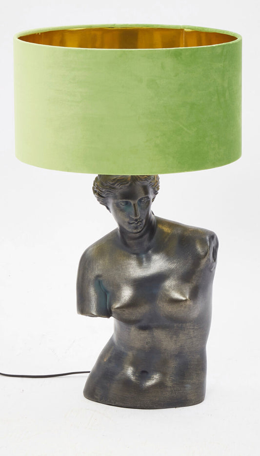 Green Greek Goddess Table Lamp