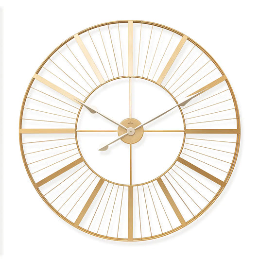 Actin Round Gold Wallclock