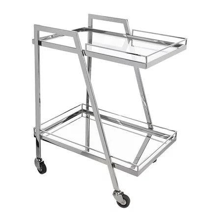 Silver Bar Cart